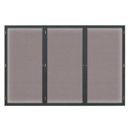 United Visual Products Open Faced Traditional Corkboard, 24x18" UV640A-GOLD-RUBBER